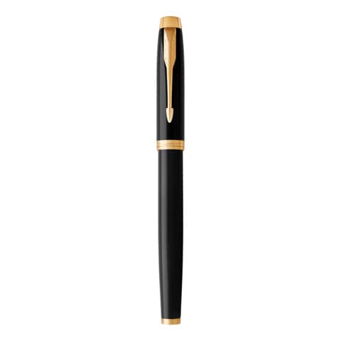 Penna stilografica Parker IM punta M inchiostro blu Black GT - 1931652